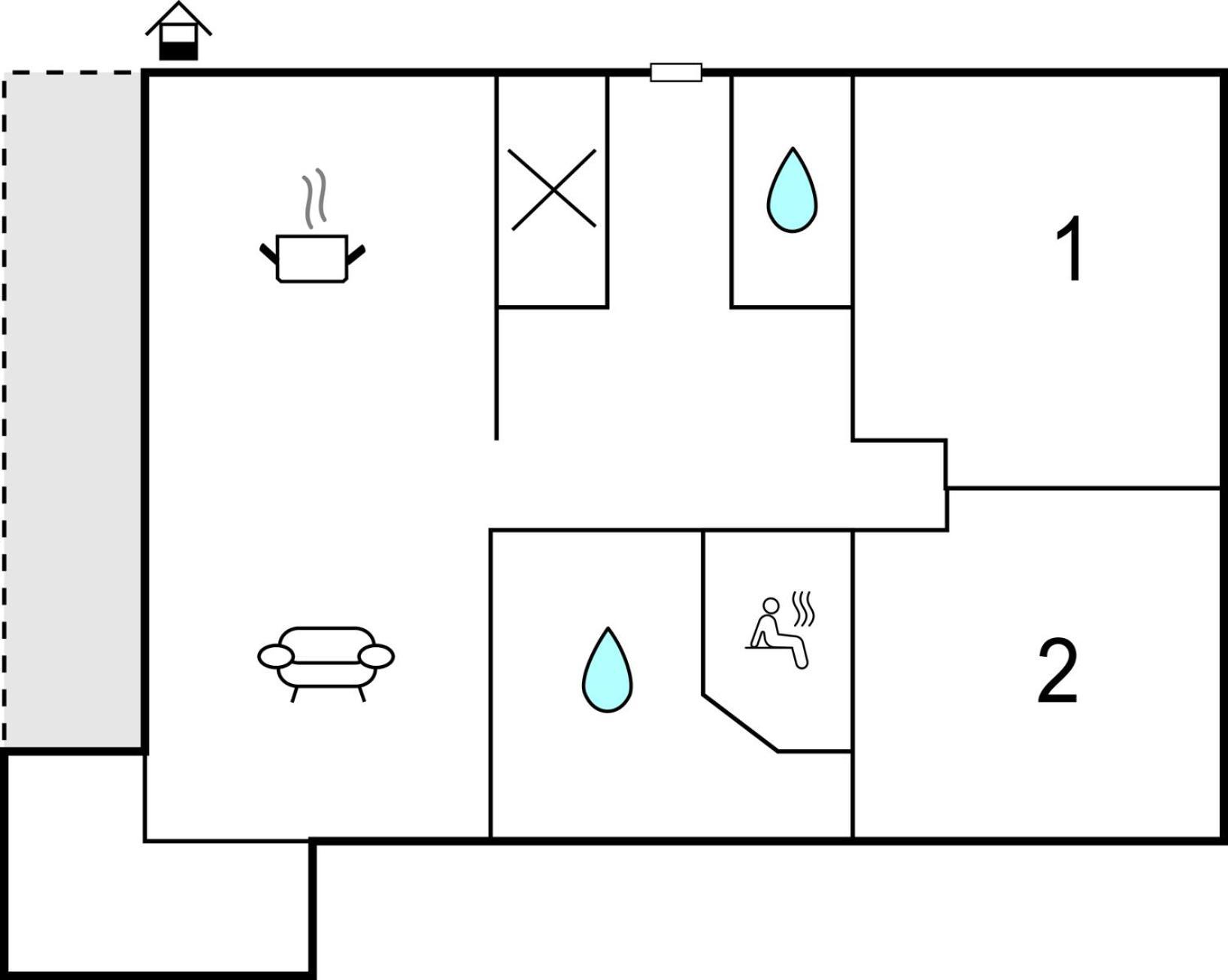 Awesome Home In Dagebuell With Kitchen 外观 照片